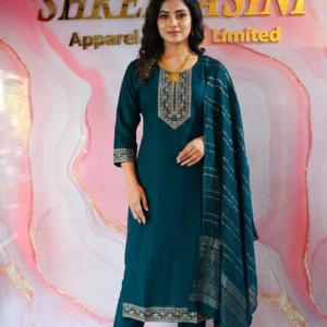 Premium 3-Piece Indian Party Wear Chudidar Suit Set