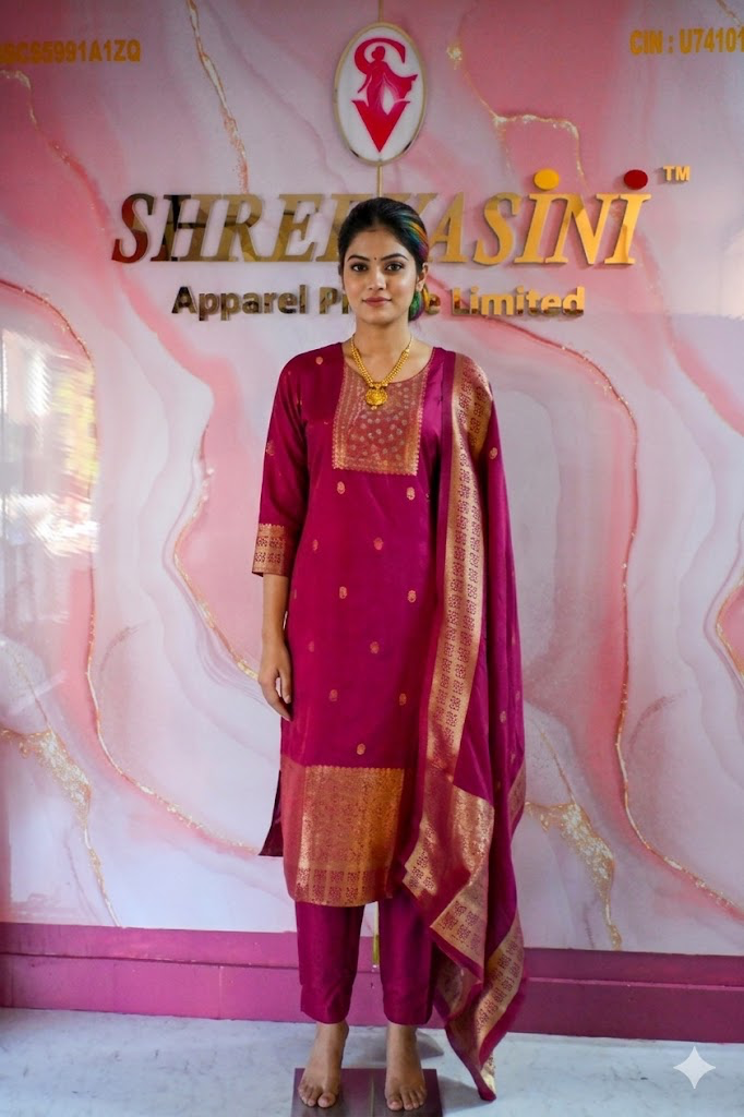 Premium 3-Piece Indian Party Wear Chudidar Suit Set