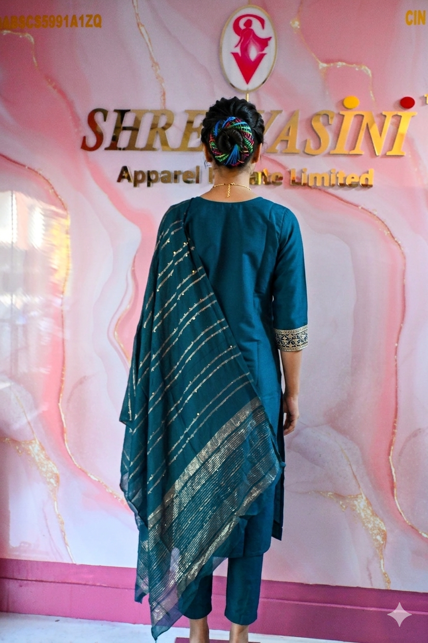 Premium 3-Piece Indian Party Wear Chudidar Suit Set