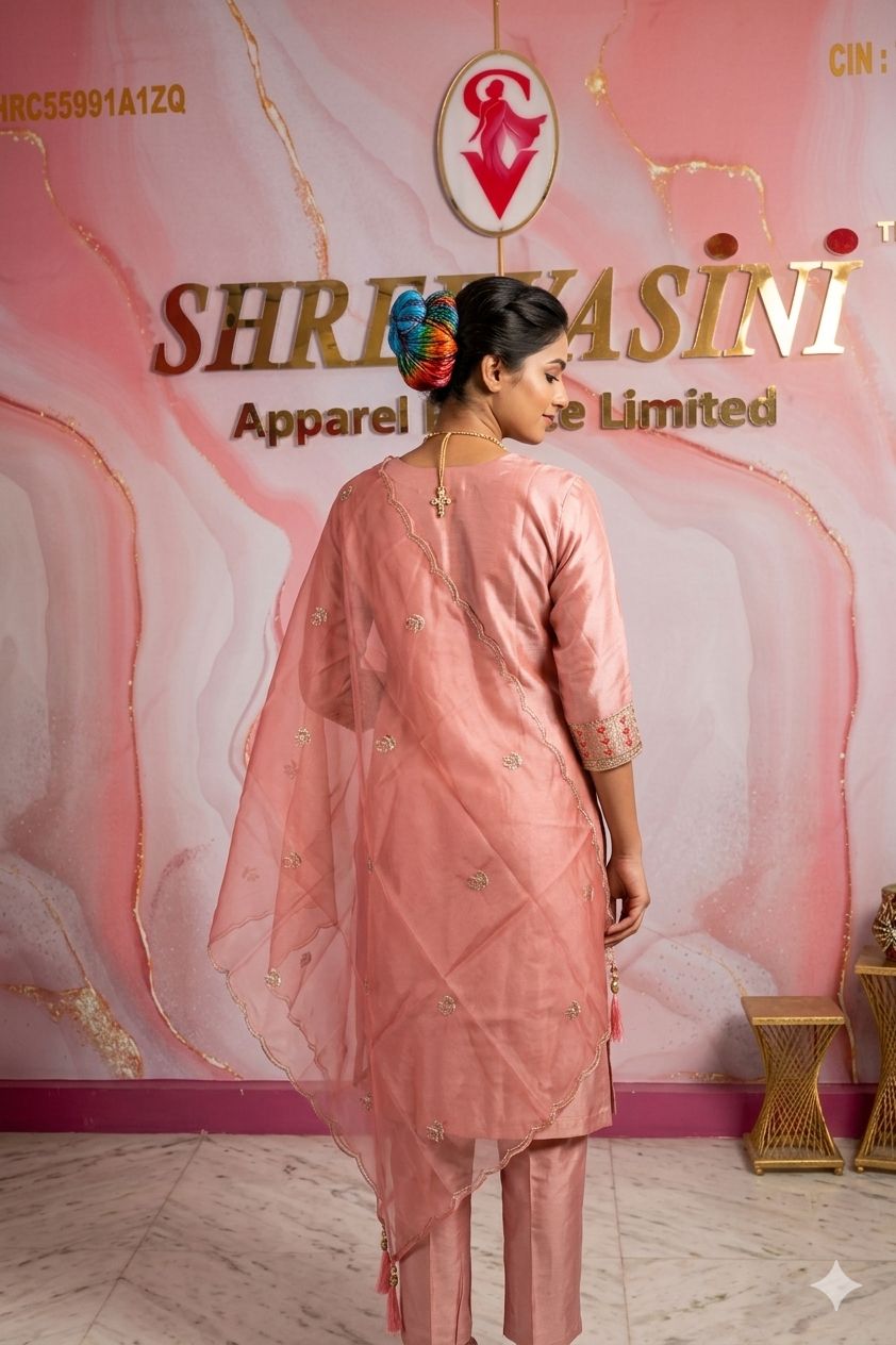Premium 3-Piece Indian Party Wear Chudidar Suit Set