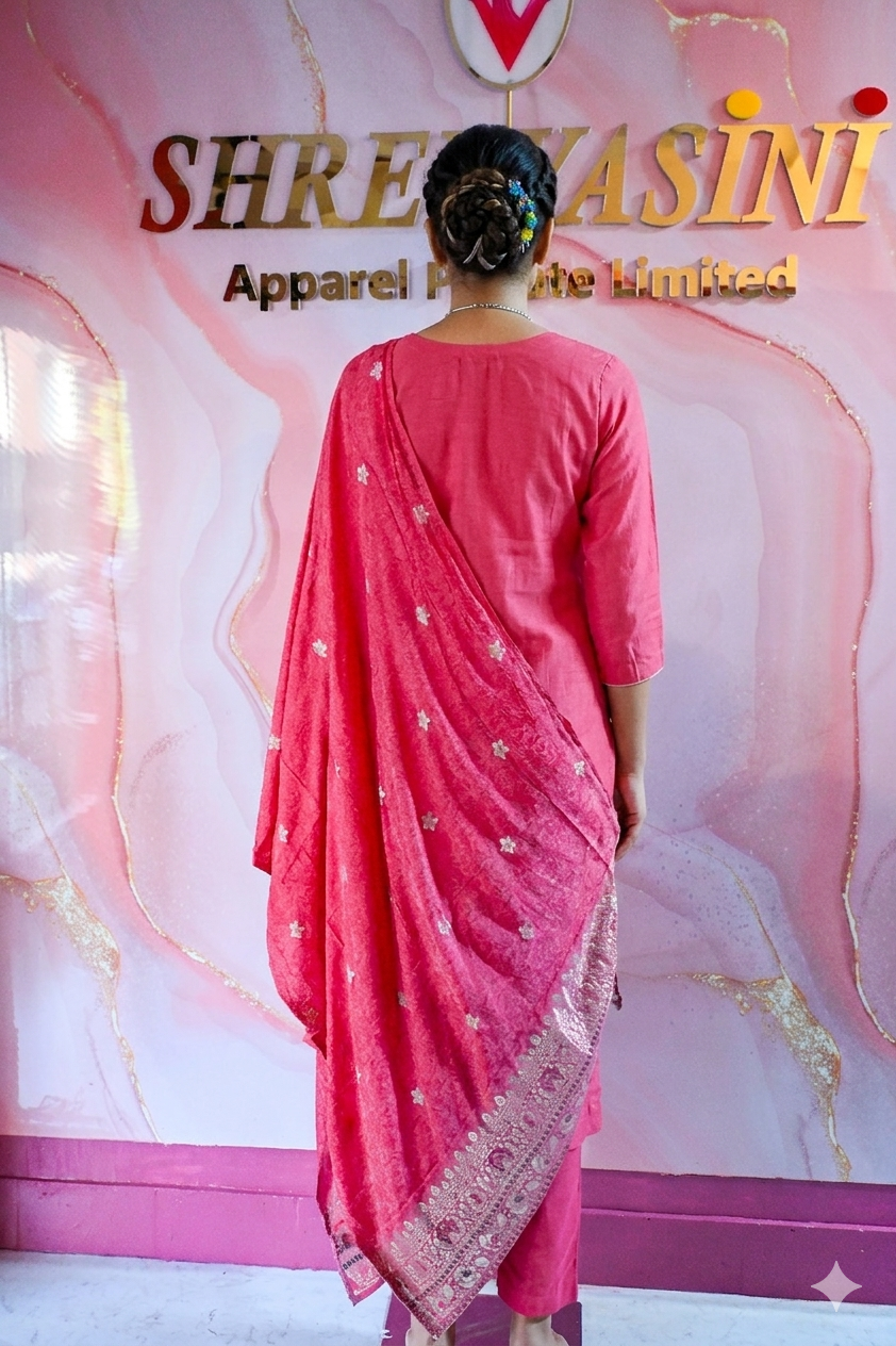 Premium 3-Piece Indian Party Wear Chudidar Suit Set