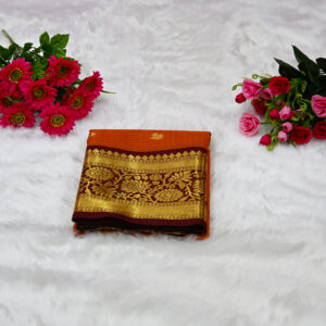 Premium Kanjivaram Pattu Saree – Traditional Rich Woven Zari Border and Blouse