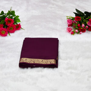 semi-crepe silk saree