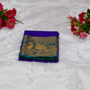 Premium Kanjivaram Pattu Saree – Traditional Rich Woven Zari Border and Blouse